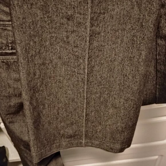 On Trend! Black Denim Wide Leg Trousers - Picture 4 of 6